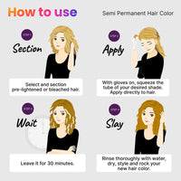 2.Oh! Italian- Golden Glaze Hair Color For Women & Men | Ammonia-Free DIY Semi Permanent Hair Color | Enriched with Argan Oil | Lasts upto 4-5 Washes