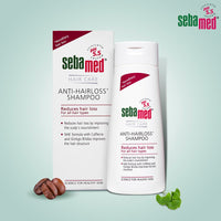Sebamed Anti Hairloss Shampoo 200 ml|pH 5.5|Reduces Hairloss|Caffeine & Gingko Biloba| Hairfall| men & women |phthalates SLS and parabens free l Soap free l Toxin free l Clinically proven l