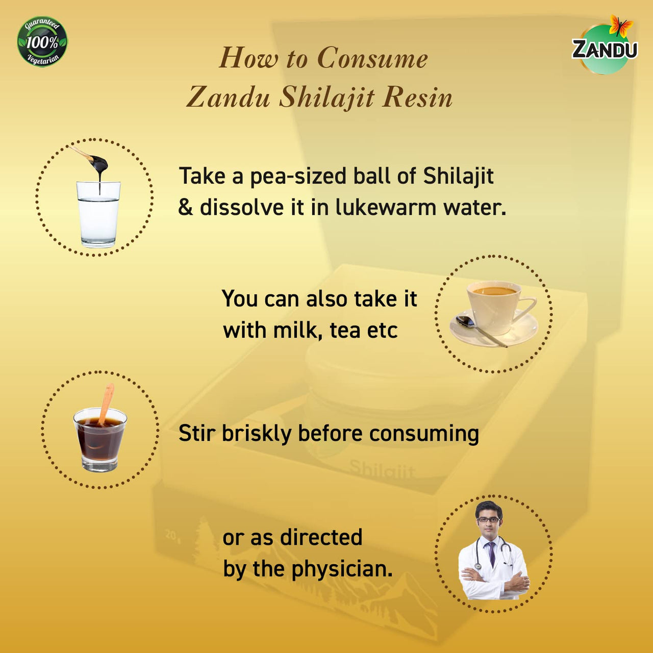 Zandu Pure Himalayan Shilajit Resin, 20g (Pack of 1) | Natural & Ayurvedic| Helps Enhance Strength & Stamina | Maintains Overall Holistic Wellness