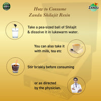 Zandu Pure Himalayan Shilajit Resin, 20g (Pack of 1) | Natural & Ayurvedic| Helps Enhance Strength & Stamina | Maintains Overall Holistic Wellness