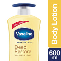 Vaseline Non Greasy, Long Lasting Moisturisation Intensive Care Deep Moisture Body Lotion For Healthy, Glowing Skin for Dry skin- 600 ml