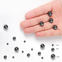 35pcs 10mm Natural Black Hematite Gemstone Beads Energy Healing Crystal Round Loose Stone Beads for Jewelry Making, DIY Bracelets Necklaces
