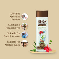 SESA Ayurvedic Strong Roots Hair Shampoo And Conditioner 200 ml Paraben & Sulphate Free Strengthening Roots Nourishes Scalp For Men & Women