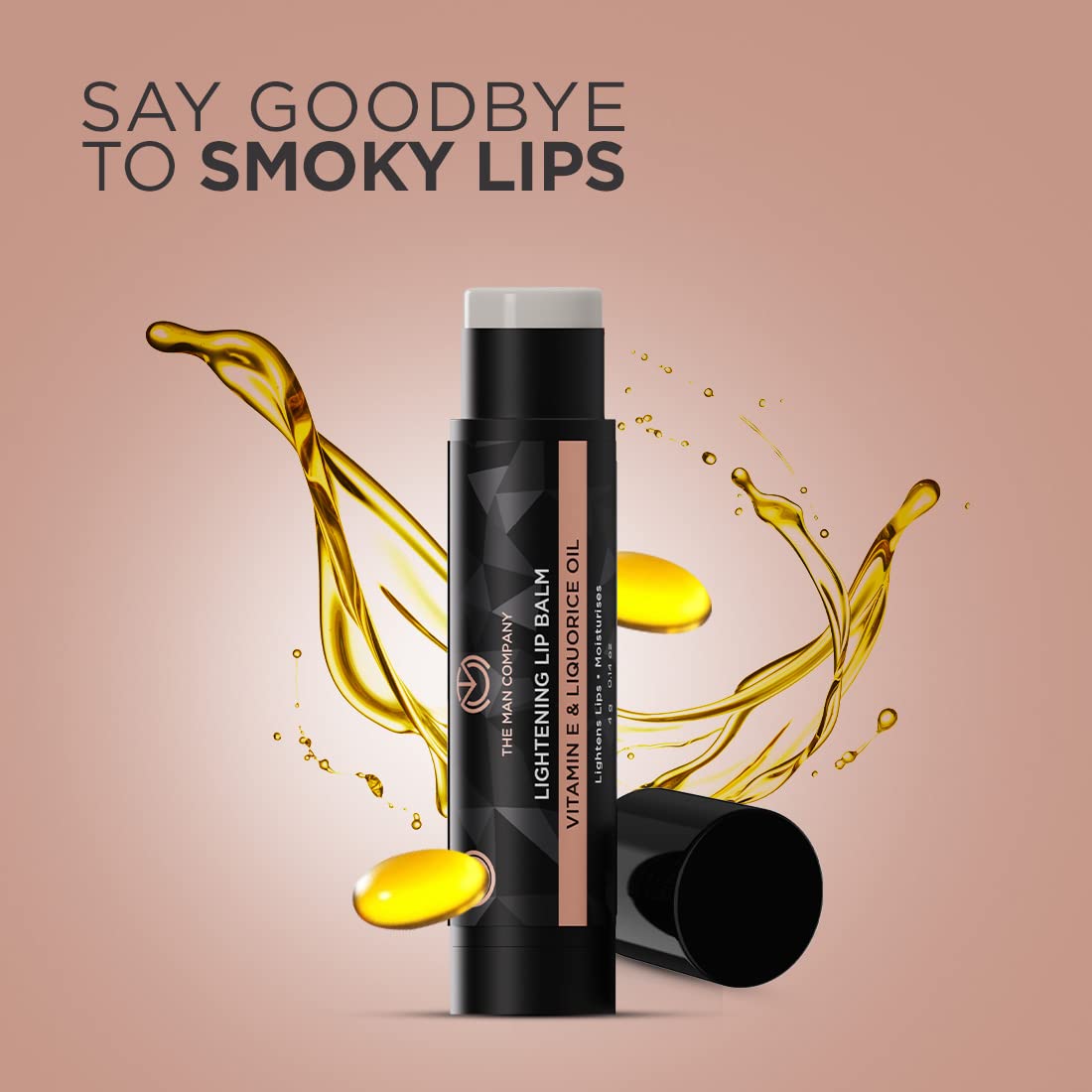 The Man Company Lip Balm for Dry, Chapped and Dark Lips - 4gm | Moisturizes, Nourishes & Soften Lips with the power of Vitamin E, Coconut & Olive Oil
