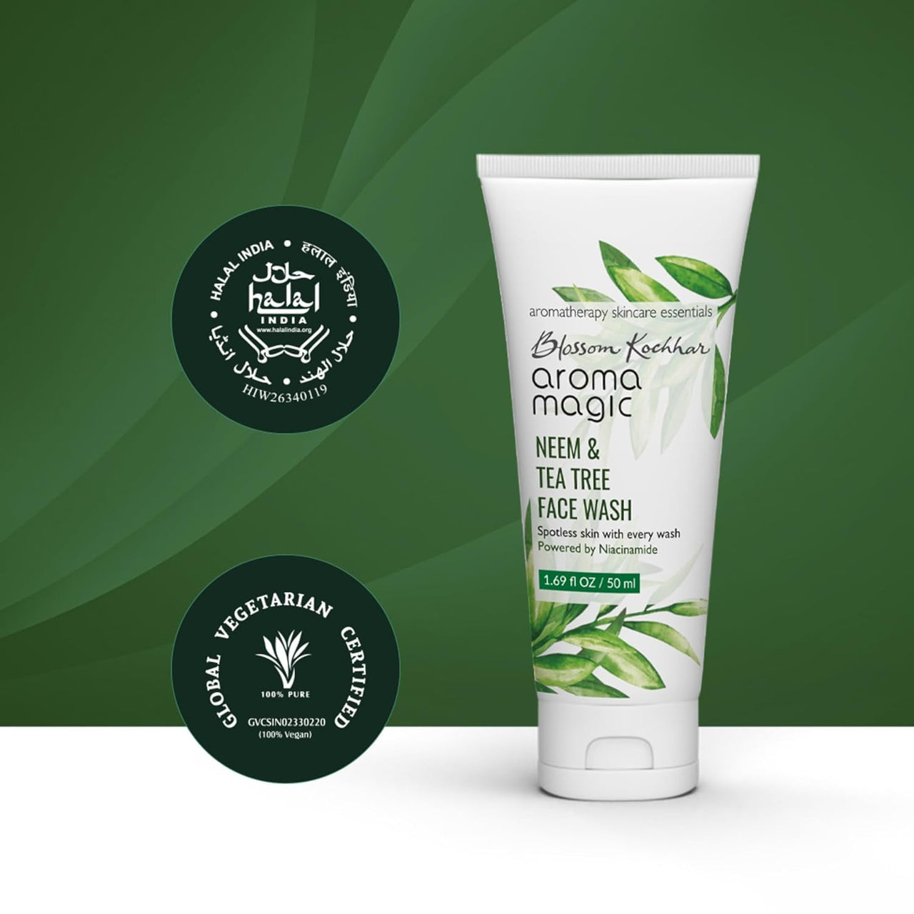 Aroma Magic Neem And Tea Tree Face Wash (PWRD by Niacinamide) - 100 ml