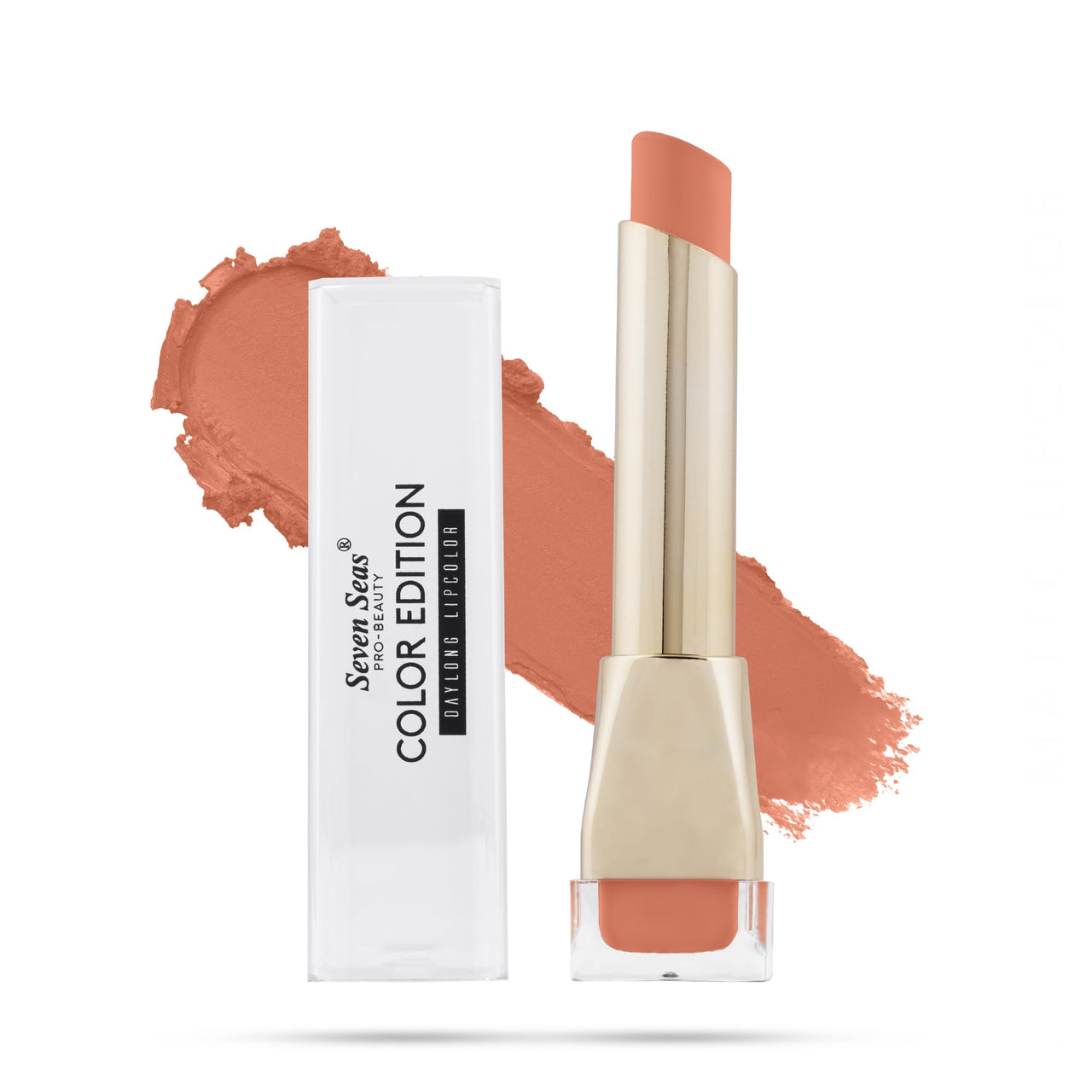 Seven Seas Color Edition Matte Lipstick | Highly Pigmented | Long Lasting | Waterproof | Smudgeproof | Single Coat Application | Lipstick for Women (330, 3.5G)