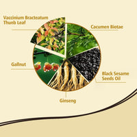 URBANMAC Herbal 3 in 1 Hair Dye Instant Black Hair Shampoo for Women & Men