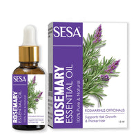 Sesa Rosemary Essential Oil For Hair Growth Nourishes Skin Hair Fall Control Oil For Women and Men 100% Pure & Natural Rosemary Oil, 15 ml