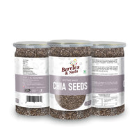 Berries And Nuts Premium Raw Chia Seeds | 250 Grams | 1 Bottle of 250 Grams