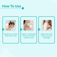 The Derma Co Hello Clear Skin Combo (1% Kojic Acid Face Wash 100ml+1% Kojic Acid Brightening Body Wash 250ml+1% Kojic Acid Daily Glow Body Serum-Lotion 250 ml) Fades Spots | Treats Pigmentation
