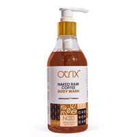 Otrix Naked Raw Coffee Body Wash with Catechins, Exfoliating and Nourishing Formula with Natural Oils, For Men and Women, 290ml