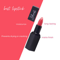 Bloom Beauty Bullet Lipstick Creamy Matte Finish Hydrating & Long-Lasting,Bloom Peachy