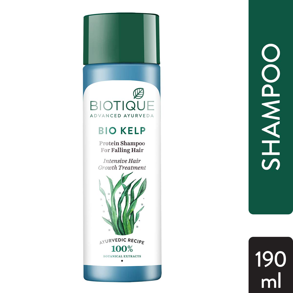 Biotique Bio Kelp Fresh Growth Protein Shampoo, 190ml & Bio Neem Margosa Anti Dandruff Shampoo & Conditioner, 180ml