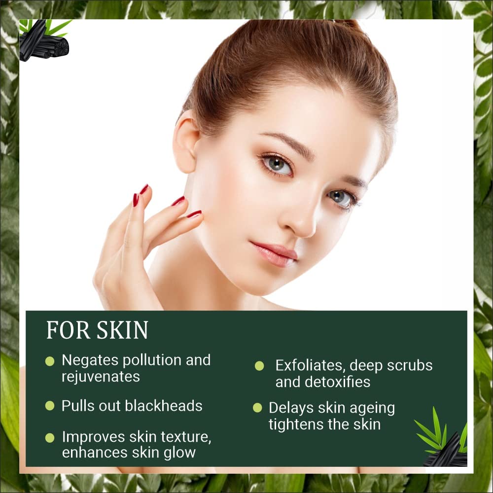 INDUS VALLEY Bio Organic Combo Set of Charcoal Powder, Sandalwood Face Pack Powder and Multani Mitti Powder | Healing Clay | Bentonite clay - for Glowing Skin (100+200+200=500g)