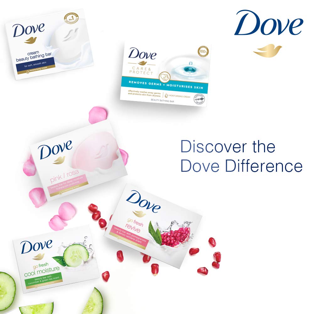 Dove Care & Protect Moisturising Cream Beauty Bathing Bar, 100 g (Buy 3 & Get 1 Free)