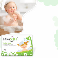 Parasoft Baby Soap Mild & Gentle Daily Moisturizing, Cleansing and Nourishing Baby Bathing Bar with Jojoba Oil, Almond Oil & Vitamin E for Sensitive Skin - 75 gm(Pack of 4)