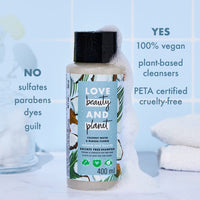 Love Beauty & Planet Coconut Water and Mimosa Flower Sulfate Free Volume and Bounty Shampoo|| No Parabens|| No Dyes|| 100% Organic Coconut Oil|| 200ml
