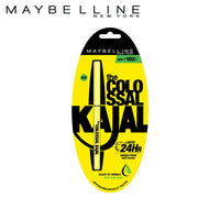 Maybelline New York Colossal Kajal, Black, 0.35g & New York Baby Lips Natural Finish Lip Balm, Pink Lolita, 4g