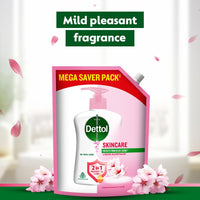 Dettol Liquid Handwash Refill – Skincare Hand Wash- 1350ml | pH Balanced | 10x Better Germ Protection