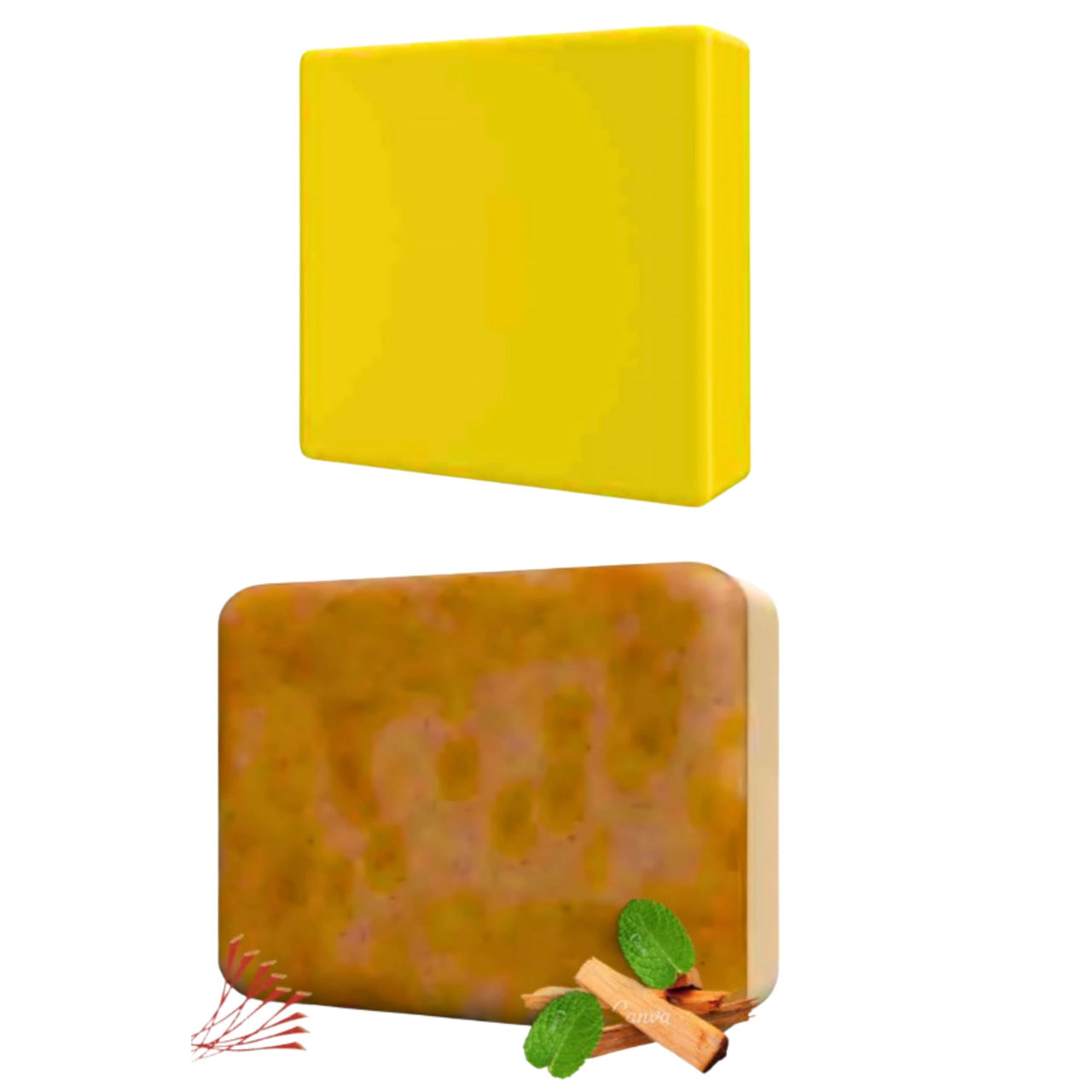 Chandan & Kesar Bath Soap,Pigmentation, Sun damage,Brightening Underarm & Reduces Dark Spot,Kojic Acid Soap,Skin Brightening Soap For Men & Women(1-Magic Soaps & 1 Kojic Soaps)