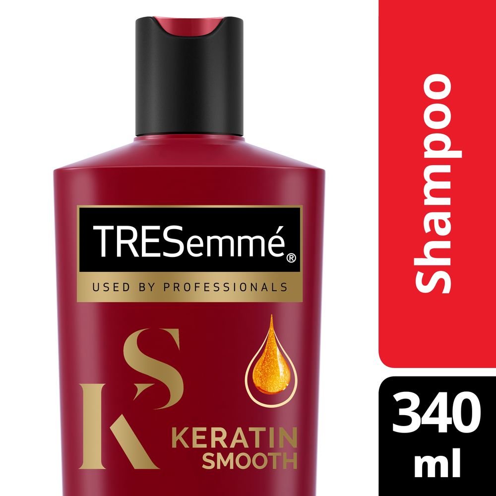 TRESemme Keratin Smooth Shampoo, 340ml And Dove Dryness Care Conditioner, 180ml