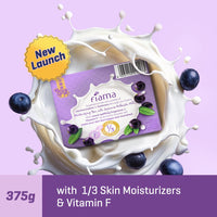 Fiama Moisturizing Soap Bar, Japanese Hokkaido Milk & Acai Berry, Soap Pack of 3, Non-Sticky Moisturized Skin, 1/3rd Skin Moisturizers, Vitamin F, Fragrant Freshness