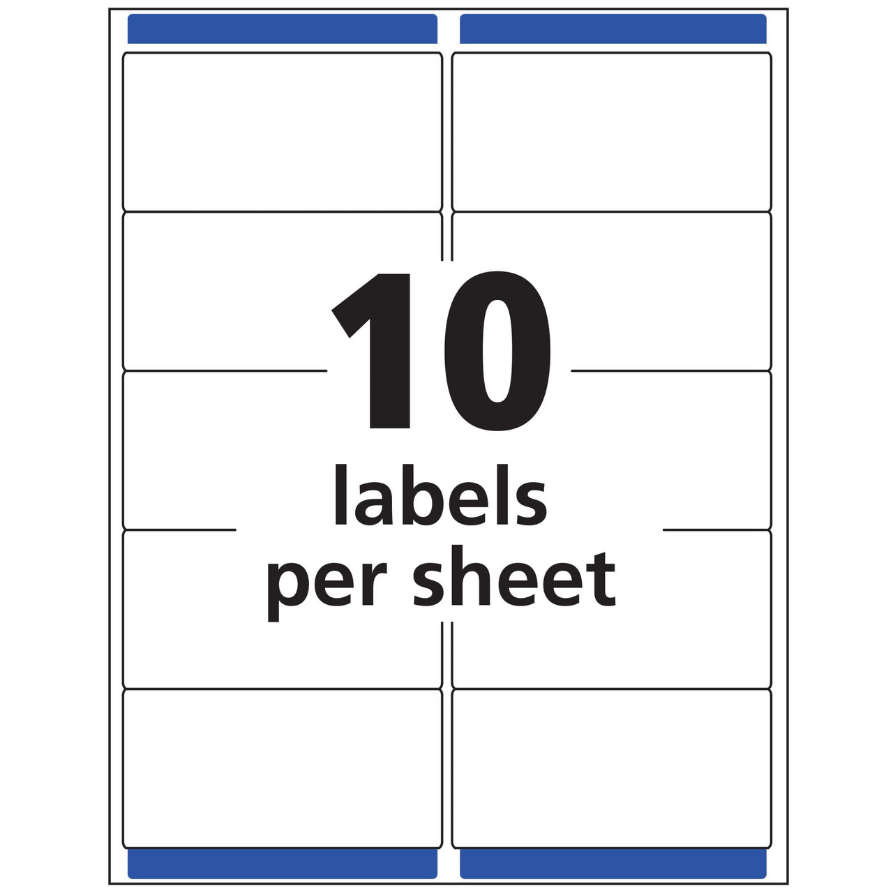 Avery Printable Shipping Labels with Sure Feed, 2" x 4", Matte Clear, 100 Blank Mailing Labels (18663) Label 100 labels