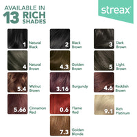 Streax Crème Permanent Hair Colour - 4.6 Reddish Brown Hair Colour- 120 ml, 100% Grey coverage, Ammonia Free Hair Color, Long Lasting Hair colour for women