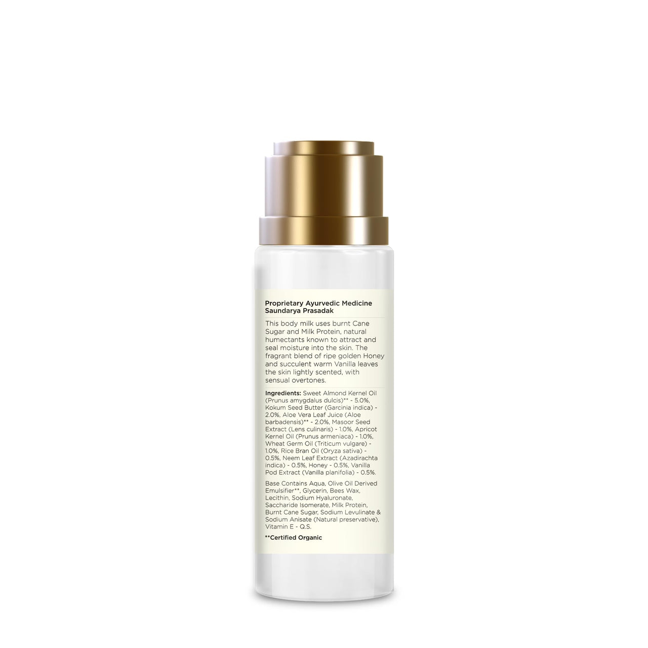 Forest Essentials Travel Size Ultra-Rich Body Milk Mashobra Honey & Vanilla| Natural Moisturizing Body Lotion For Instant Hydration | Ayurvedic Body Moisturizer, Paraben Free| For Women & Men | 50 ml