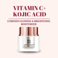 Lakyou Beauty Vitamin C + Kojic Acid Moisturizer - Luminous Glowing & Brightening for All Skin Types, 30ml