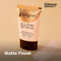 Pilgrim Beige Glow 3-In-1 Natural Bb Cream Medium Coverage For All Skin Types Spf 50 Pa++++ With Niacinamide, Hyaluronic Acid & Vit C - 30G, Pack Of 1