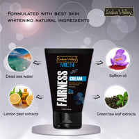 INDUS VALLEY Men Fairness Cream With Dead Sea Water & Green Tea Extract For Natural Fair Look (100 ml)