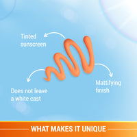 Lotus Herbals SafeSun 3i n1 Matte look daily sunscreen|Tinted Sunscreen| SPF 40 PA+++|Dermatologically tested|Mallow, Hops|Paraben free, tinted, no white cast, matte finish|All skin types| 50 g