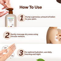 Mamaearth Cocoa Rich Moisturizing Body Lotion with Cocoa Butter & VitaminE for Deep 48H Moisturization | For Very Dry Skin | 7 in 1 Total Care Benefits | 100% Natural Butter | Non-Greasy Smooth Skin | 400 ml (Pack of 2)