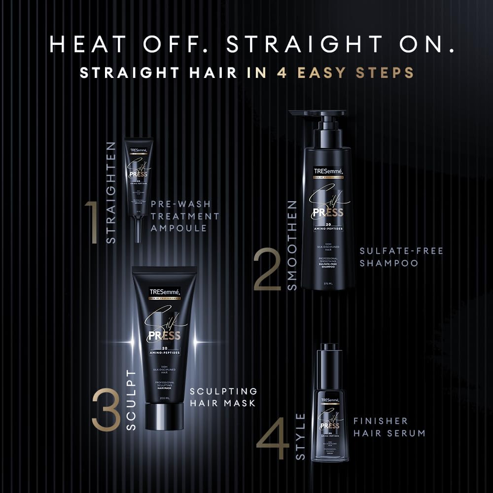 TRESemme Silk Press Sculpting Hair Mask 200ml | Intense Nourishing Hair Mask | Intense Smoothening | Smoother and Shinier | Sleeker Hair