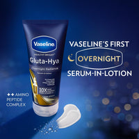 Vaseline Gluta-Hya Overnight Radiance, Serum-In-Lotion, Boosted With Amino Peptide, 200ml