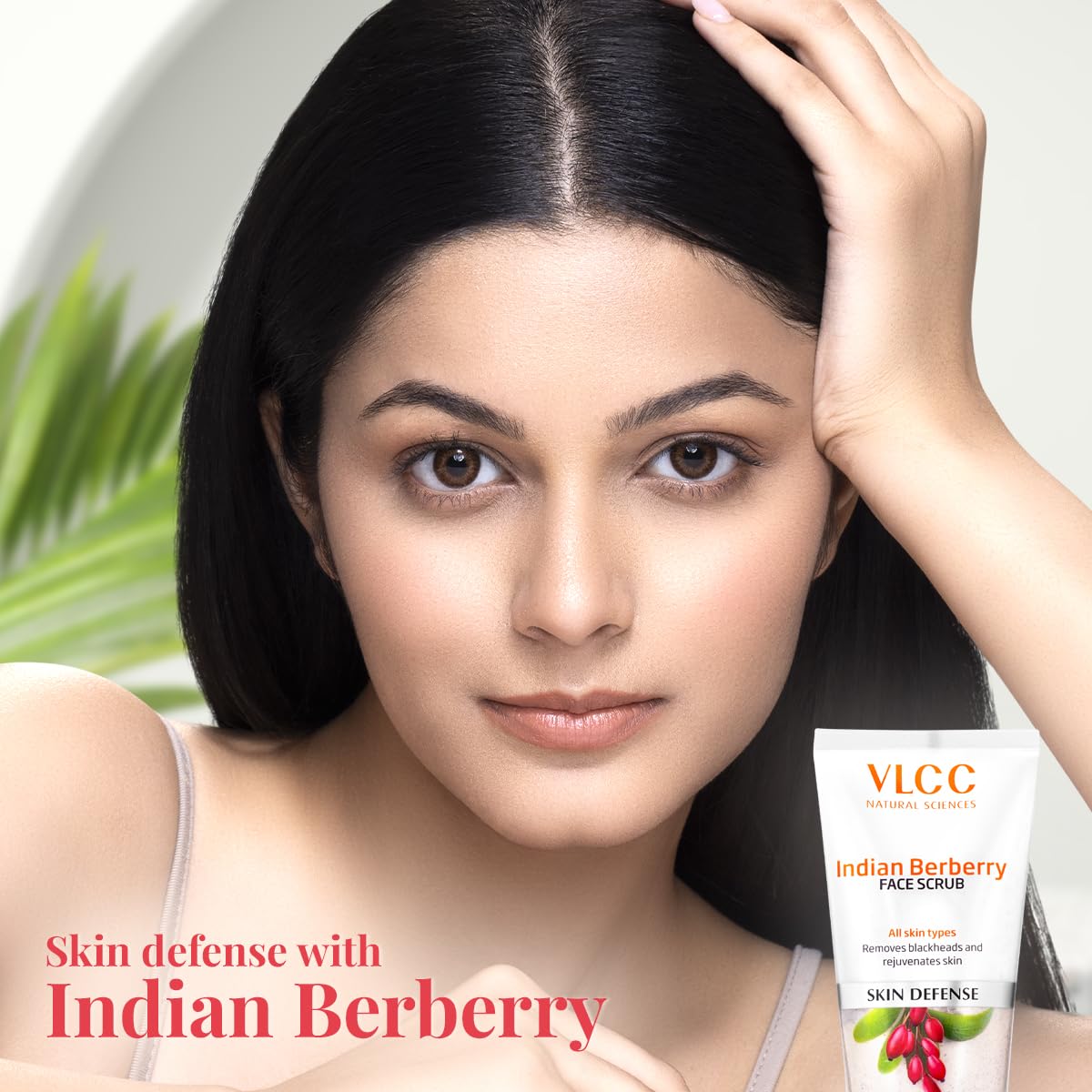 VLCC Indian Berberry Face Scrub - 80g | Gentle Scrub | Helps remove Dead Skin Cells | Clears Skin and Helps remove Blackheads | Rich in Antioxidants | Helps improve Skin Texture.