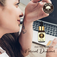 Old Tree Vanilla Essential Oil for Home Fragrance (30ml) - Essential Oil for Skin, Face, Hair, Diffuser, Candle Making - Pure Vanilla Scent Oil with Dropper for Aromatherapy & Relaxation