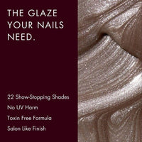HYUE Chrome Glazed Nail Paint - 7 shades | Opalescent | 8 ml | Dual-toned | Long-lasting Shine | Color-Shifting Pigments | One Stroke Coverage | Gel Finish | Salon-like Nails | No UV Damage