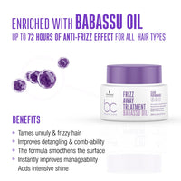 Schwarzkopf Professional Bc Keratin Smooth Perfect Treatment, Purple, 200 ml & Schwarzkopf Professional Bc Peptide Repair Rescue Treatment or Frizzy Hair, Red, 6.7 Fl Oz