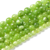 45pcs 8mm Natural Peridot Green Lace Jades Beads Round Loose Spacer Beads for Jewelry Making DIY Bracelets Crystal Energy Healing Power Stone 15 Inch Green Peridot Jade