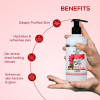 Ayouthveda Aquatic Lotus Body Wash with Rich Blend Of Aloevera, Lotus & Holy Basil |Refreshes, Deep Cleanses & Hydrates the Body | Gentle body wash for Daily use (Pack of 1-300ml)