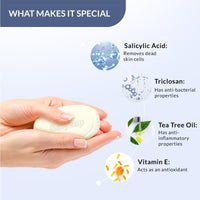 Fixderma Salyzap Soap with Salicylic Acid, Tea Tree Oil & Vitamin E | Acne Soap for Acne-Prone & Oily Skin | Soap for Treating Acne | Paraben Free - 150gm (Pack of 2)