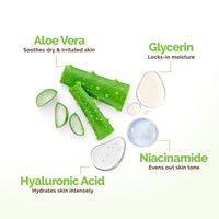 Mamaearth Aloe Refresh Hydrating Light Gel Moisturizer with Aloe Vera & HA 200g | Long-lasting Non-sticky Hydration | Oil-free, Lightweight & Quick-absorbing |Free from Harmful Chemicals |Soothes Skin