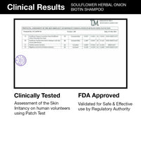 Soulflower Biotin Onion Sulphate Free Shampoo | For Hair Growth, Anti Hair Fall, Strong roots with Keratin, Argan Oil, Green Tea, Shikakai & Reetha for Men & Women for All Hair | 300ml (Pack of 1)