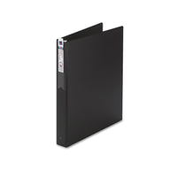 Avery Economy Binders with Round Rings & Label Holder - Black, 1