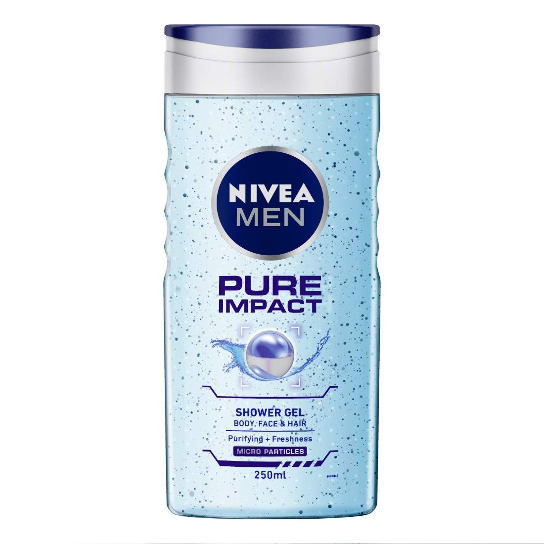 Nivea Men Shower Gel, Pure Impact Body Wash, 250ml & Men Shower Gel, Deep Impact Cleansing Body Wash, Men, 250ml