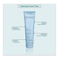 Thalgo Cleansing Cream Foam - Cream-to-Foam Face Cleanser for All Skin Types - Makeup Remover & Purifying Cleanser - 125ml