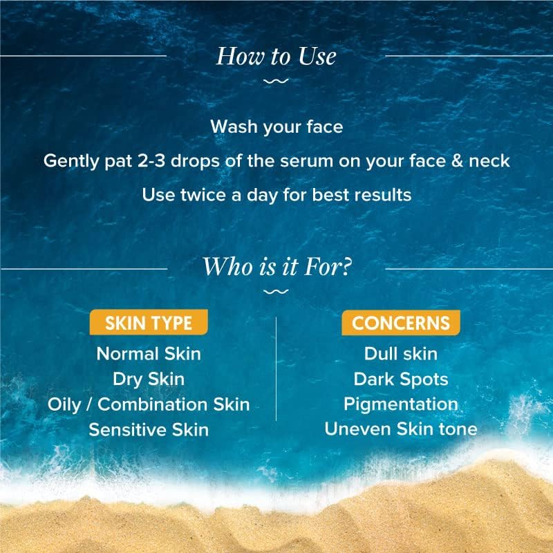 Aqualogica Glow+ Concentrate Vitamin C Face Serum with Hyaluronic Acid, Vitamin C & Papaya - Glow Serum for Men & Women | Glowing Skin, Skin Brightening & Non Sticky -30ml