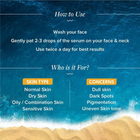 Aqualogica Glow+ Concentrate Vitamin C Face Serum with Hyaluronic Acid, Vitamin C & Papaya - Glow Serum for Men & Women | Glowing Skin, Skin Brightening & Non Sticky -30ml